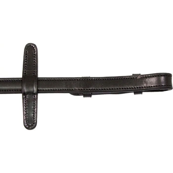 2023 Henry James Saddlery Small Pimple Hybrid Rubber Reins With Leather Stoppers RR6 - Black Colour Black 3 2023 Henry James Saddlery Small Pimple Hybrid Rubber Reins With Leather Stoppers RR6 - Black Colour Black - Image 3