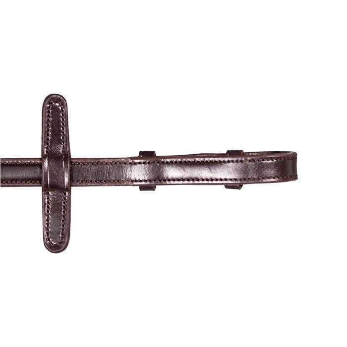 2023 Henry James Saddlery Small Pimple Hybrid Rubber Reins With Leather Stoppers RR6 - Havana Brown Colour Havana Brown 2 2023 Henry James Saddlery Small Pimple Hybrid Rubber Reins With Leather Stoppers RR6 - Havana Brown Colour Havana Brown - Image 2