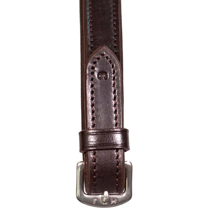 2023 Henry James Saddlery Small Pimple Hybrid Rubber Reins With Leather Stoppers RR6 - Havana Brown Colour Havana Brown 3 2023 Henry James Saddlery Small Pimple Hybrid Rubber Reins With Leather Stoppers RR6 - Havana Brown Colour Havana Brown - Image 3