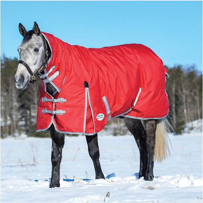 Weatherbeeta Comfitec Classic Heavy Combo Neck Rug - Red / Silver 1 Weatherbeeta Comfitec Classic Heavy Combo Neck Rug - Red / Silver