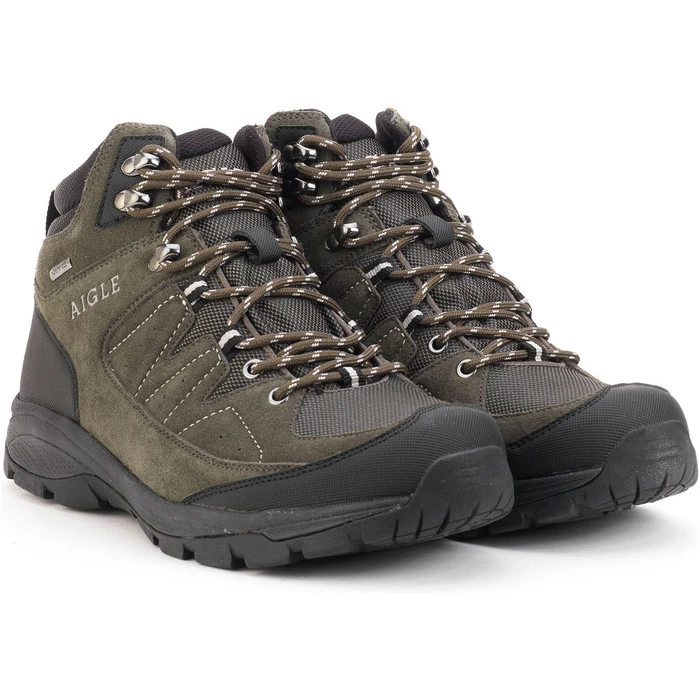 Aigle Vidur Mid Mens Waterproof MTD Boots Khaki / Black 1 Aigle Vidur Mid Mens Waterproof MTD Boots Khaki / Black