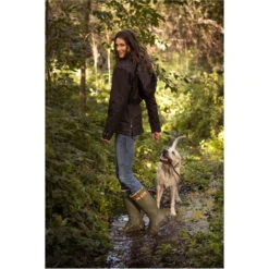 Ariat Womens Burford Wellington Boots - Olive Green -Equestrian Sports Store Ariat Womens Burford Wellies Olive Green action.700x700