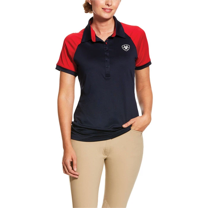 Ariat Womens Team 3.0 Polo Shirt 10030552 - Navy 1 Ariat Womens Team 3.0 Polo Shirt 10030552 - Navy