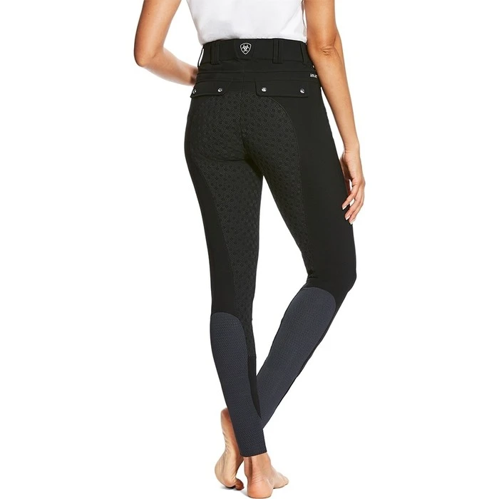 Ariat Womens Tri Factor Grip Full Seat Breeches Black 2 Ariat Womens Tri Factor Grip Full Seat Breeches Black - Image 2