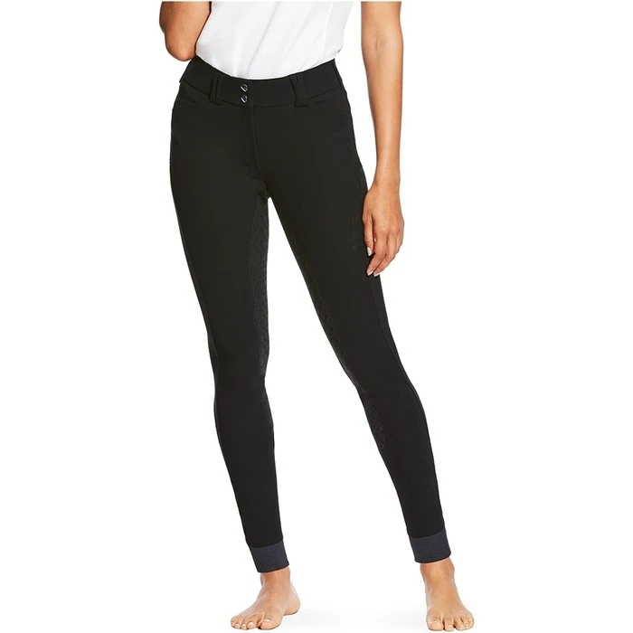 Ariat Womens Tri Factor Grip Full Seat Breeches Black 1 Ariat Womens Tri Factor Grip Full Seat Breeches Black