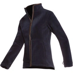 Baleno Womens Sarah Fleece Jacket Navy Blue