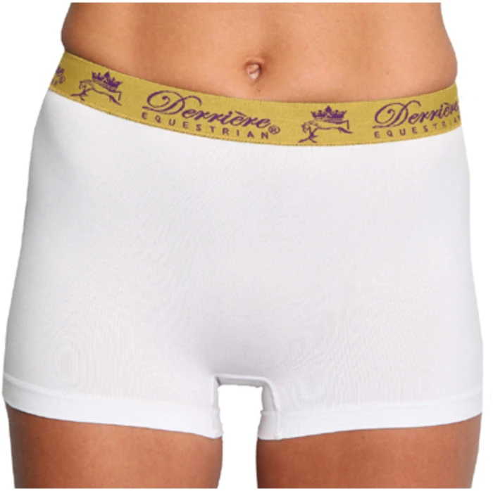 Derriere Equestrian Womens Seamless Shorty DEPSSF17W - White 1 Derriere Equestrian Womens Seamless Shorty DEPSSF17W - White