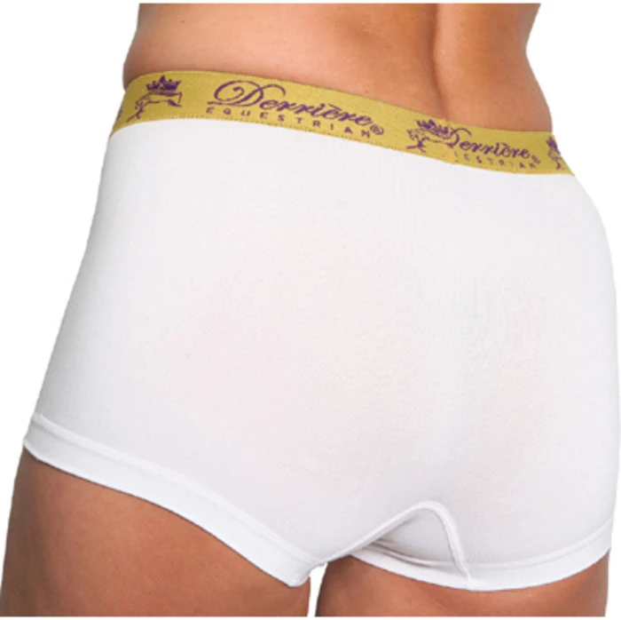 Derriere Equestrian Womens Seamless Shorty DEPSSF17W - White 2 Derriere Equestrian Womens Seamless Shorty DEPSSF17W - White - Image 2