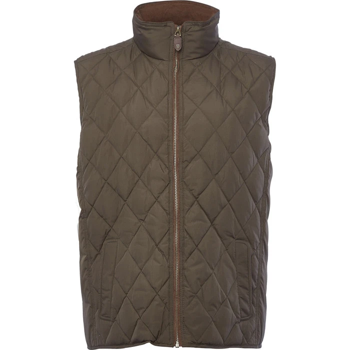 Dubarry Mens Davis Quilted Gilet Olive 4 Dubarry Mens Davis Quilted Gilet Olive - Image 4