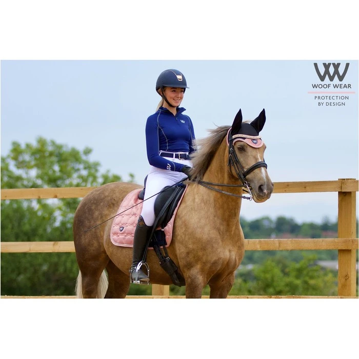 Woof Wear Vision Close Contact Saddle Pad - Rose Gold Colour Rose Gold 2 Woof Wear Vision Close Contact Saddle Pad - Rose Gold Colour Rose Gold - Image 2