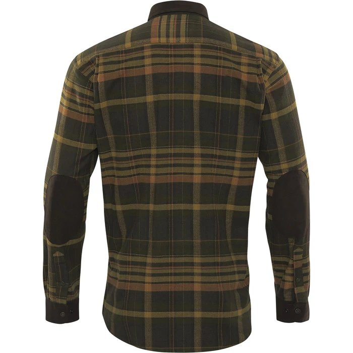 2022 Harkila Mens Pajala Shirt 140102038 - Green / Brown 2 2022 Harkila Mens Pajala Shirt 140102038 - Green / Brown - Image 2