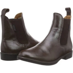 Harry Hall Womens Silvio Tex Jodhpur Boots Brown -Equestrian Sports Store Harry Hall Tex Silvio Leather Jodhpur Boots Brown HHL41 both.700x700