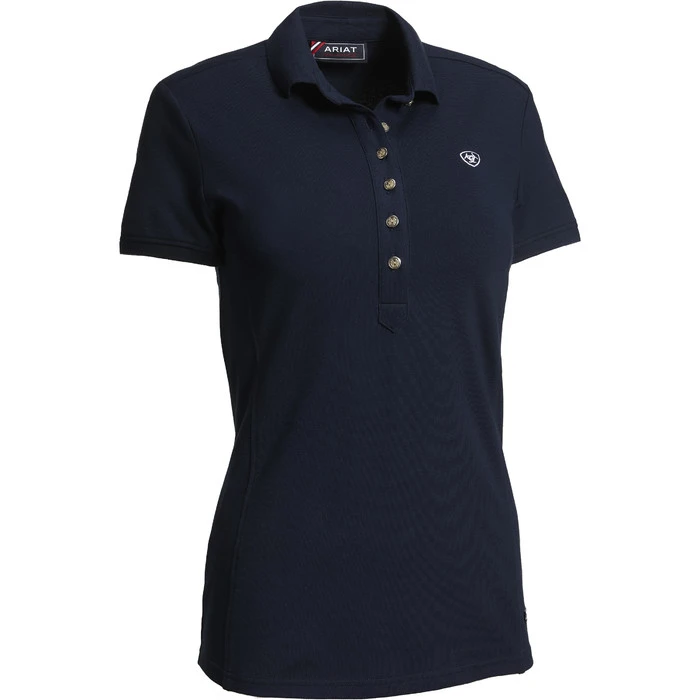 2023 Ariat Womens Prix 2.0 Short Sleeve Polo 10030467 - Navy Colour Navy 1 2023 Ariat Womens Prix 2.0 Short Sleeve Polo 10030467 - Navy Colour Navy