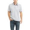2023 Ariat Mens Medal Button Polo 10035392 - Heather Grey