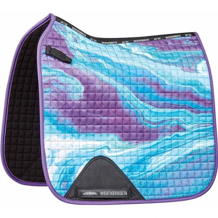 Weatherbeeta Prime Marble Dressage Saddle Pad 1008703 - Purple Swirl Colour Purple Swirl 1 Weatherbeeta Prime Marble Dressage Saddle Pad 1008703 - Purple Swirl Colour Purple Swirl