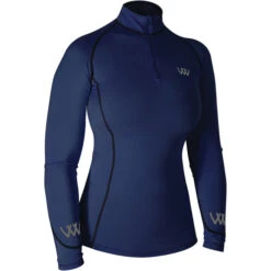 2022 Woof Wear Womens Performance Riding Shirt WA0001 - Navy Colour Navy