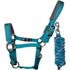Woof Wear Head Collar & Lead Rope WS0020 - Ocean