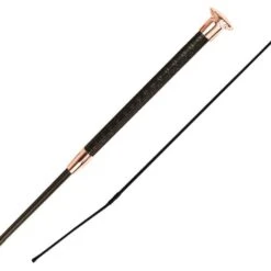 2023 Woof Wear Reptile 100cm Dressage Whip WH0010-BKRG-100 - Black / Rose Gold