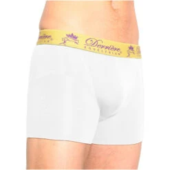 2022 Derriere Equestrian Mens Bonded Padded Shorty DEPBPSM14 - White Colour White