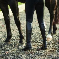 Harry Hall Womens Edlington Long Riding Boots Black -Equestrian Sports Store harry hall edlington womens riding boots black HHL42 model2.700x700