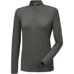 2022 Pikeur Womens Sareen Shirt 228300 207 - Black Olive Colour Black Olive